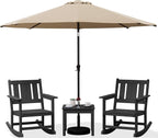 SERWALL Outdoor Rocking Chairs Set of 2 by SERWALL