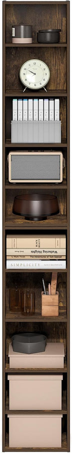 Furinno PASIR Book Shelf, 10-Tier Bookshelf, Bookcase - Image 5