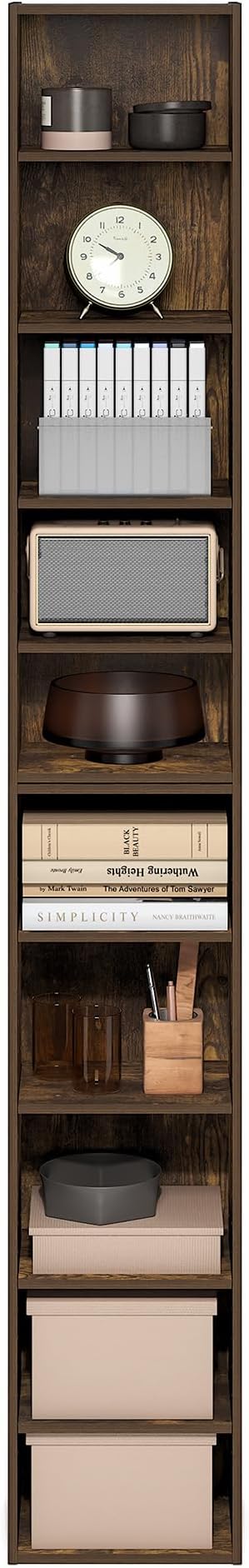 Furinno PASIR Book Shelf, 10-Tier Bookshelf, Bookcase - Image 5