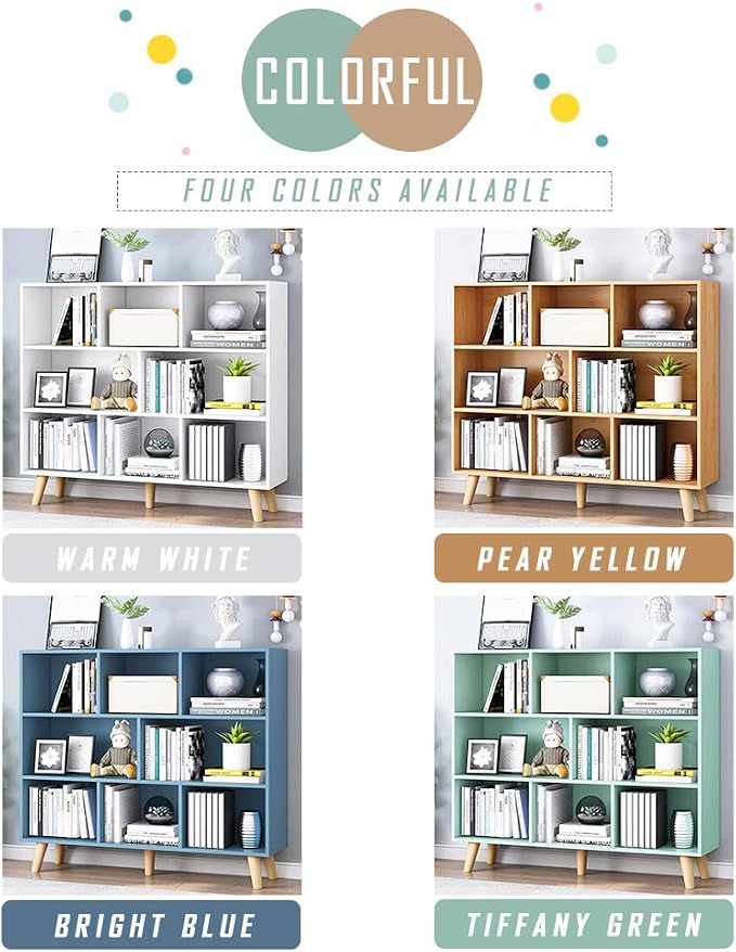 IOTXY Wooden Open Shelf Bookcase - Image 6