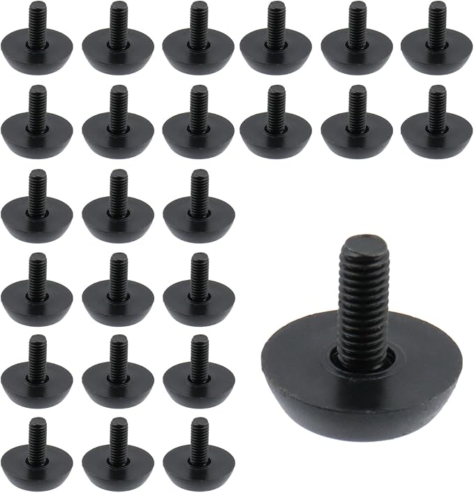 Antrader 24 Pack M6×15mm Furniture Lvelers, Table Leg Levelers, Levelling Foot by Antrader