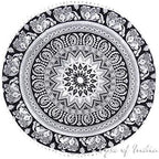 Mandala Floor Pillow Cover Meditation Cushion Seating Throw Hippie Round - Image 4