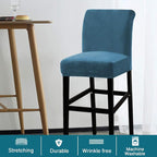Turquoize Bar Stool Covers 2 Pack Bar Stool Covers - Image 2