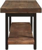 Alaterre Furniture Pomona Entryway Bench – Modern Rustic 48-Inch Solid Wood - Image 10