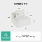Novilla Modular Sectional Sofa, Modern Cloud Sectional Couch - Image 2