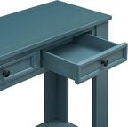 LKTART Solid Wood Console Table, 63 in Long Sofa Table Entryway Table - Image 8