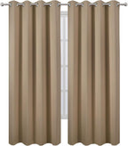 Blackout Curtains 66 x 84 inch/Natural Curtains Set of 2 Panels/Thermal - Image 2