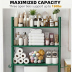 GloTika 3-Tier Over Toilet Storage - 150lb Total Capacity Metal Bathroom - Image 5