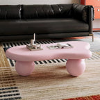 40" Cloud Coffee Table for Living Room Irregular Coffee Table Modern Low Coffee - Image 3