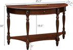 Solid Wood Semi-Circle Sofa Table - Image 2