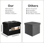 Storage Ottoman Foot Rest Stool - Image 3