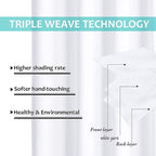 NICETOWN White Blackout Curtains 84 inches Long, Full Light Blocking Drapes - Image 6