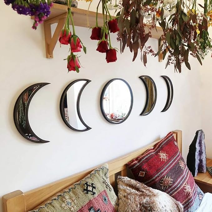 5 Pieces Scandinavian Natural Decor Acrylic Wall Decorative Interior Design by Shker