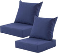 Outdoor Deep Seat Cushion Set, 24x24 Inch Water-Resistant & Fade-Resistant by MuaMelop