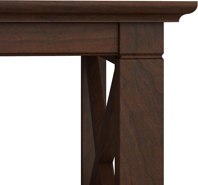 Bush Home Key West Small 2 Shelf Bookcase in Bing Cherry, Compact Home Organizer - Image 6