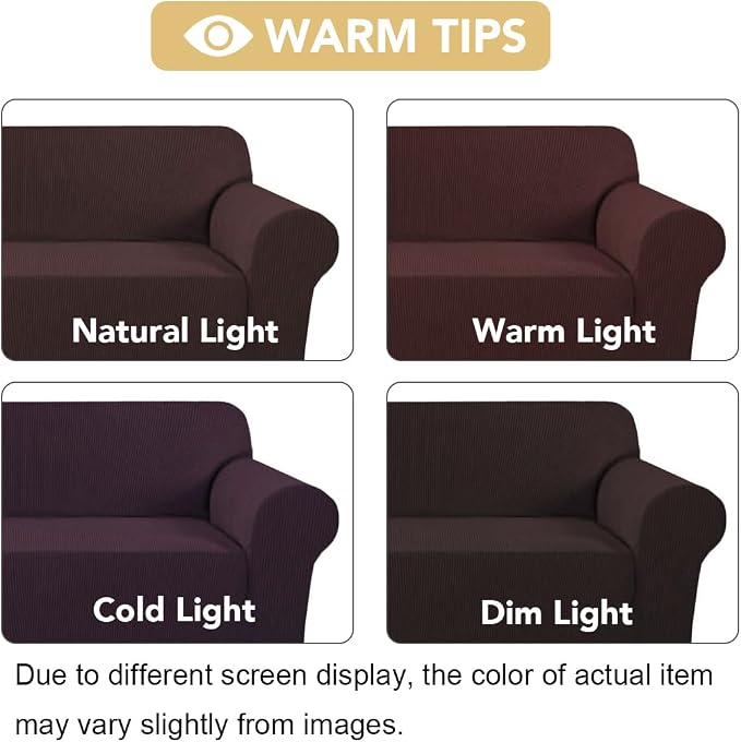 H.VERSAILTEX Stretch Oversized Sofa Cover 1 Piece Sofa Slipcovers - Image 3