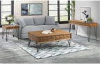 Pemberly Row Transitional Tanner 3PC Occasional Table Set, Light Walnut Finish - Image 2