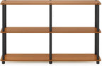 Furinno TURN-N-TUBE Storage Shelves, 3-Tier 47.4 Wide Book Shelf, Corner Shelf - Image 7