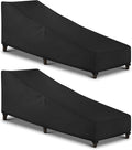 SunPatio Waterproof Outdoor Chaise Lounge Cover, 2 Pack Patio Lounge Chair by SunPatio