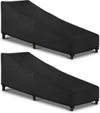 SunPatio Waterproof Outdoor Chaise Lounge Cover, 2 Pack Patio Lounge Chair by SunPatio