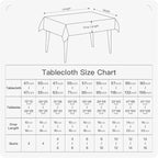 BALCONY & FALCON Rectangle Tablecloth Washable Wrinkle Resistant and Water - Image 7