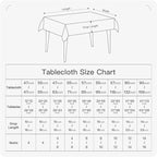 BALCONY & FALCON Rectangle Tablecloth Washable Wrinkle Resistant and Water - Image 7