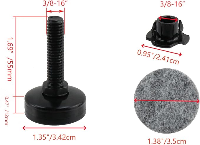 KUMGROT Adjustable Heavy Dury Leg - Image 2