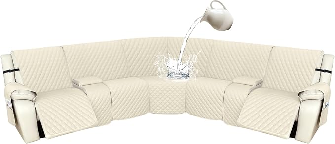 Arfntevss Recliner Sectional Couch Covers 1OO% Waterproof L Shape Sofa Cover by Arfntevss