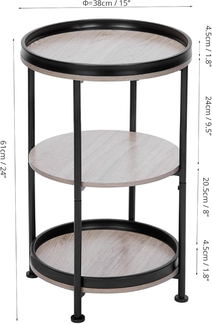Dulcii Side Table, Round End Table - Image 3