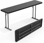 VINGLI 6 FT Narrow Folding Table, Home Work by VINGLI