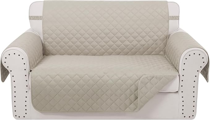 Reversible 45" Small Loveseat Sofa Covers, Friendly Furniture Protector by LuxshareHome