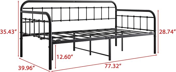 Metal Daybed Frame Twin Size - Image 2