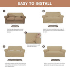 Easy-Going 100% Waterproof Loveseat Couch Cover Stretch Jacquard Sofa Cover | - Image 5