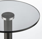mDesign Glass Top Side/End Drink Table - Image 5