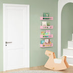 Forbena Pink Nursery Floating Shelves - Image 4