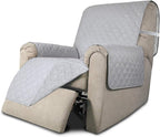 Easy-Going Reversible Couch Cover, Recliner 19 in, Light Gray/Light Gray | by Easy-Going