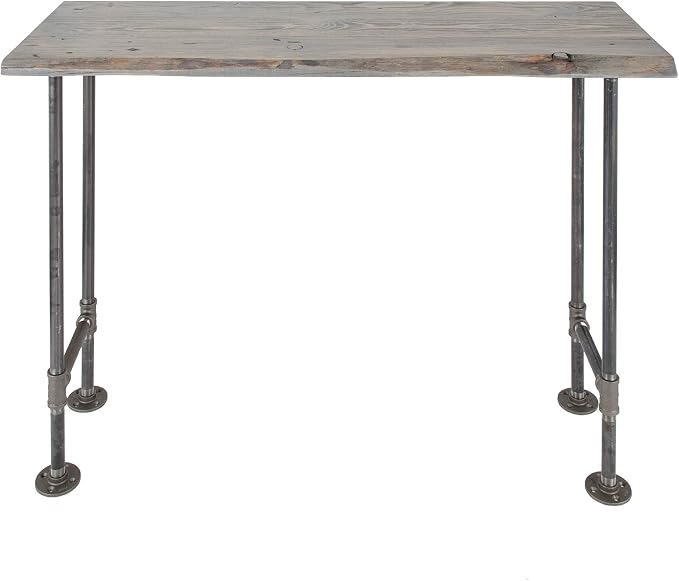 Restore by Pipe DÉCOR Live Edge Wood Console Table 48 in. x 16 in. x 34 in. by PipeD%C3%A9cor