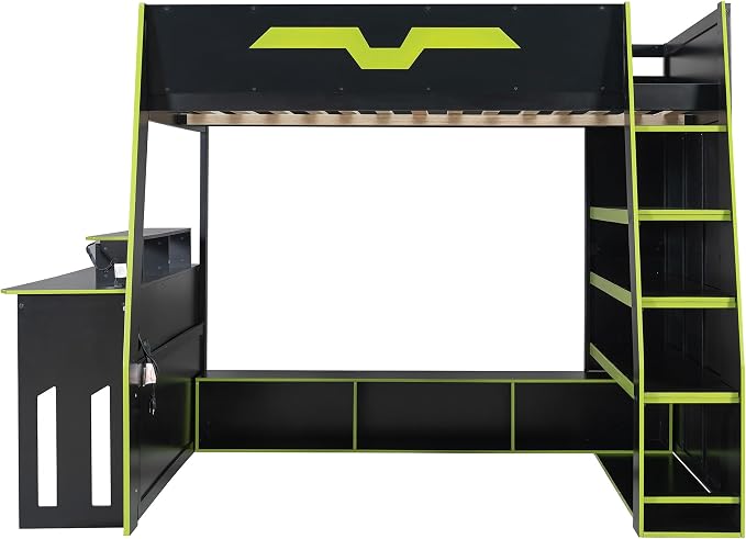 Full Size Wood Esports Loft Bed - Image 4