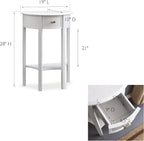 Leick Home 9030-WT Assembled One Drawer Demilune Hall Console - Image 3