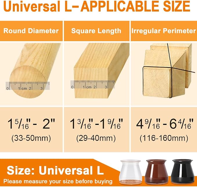 24 Pcs Chair Leg Floor Protectors - Image 5