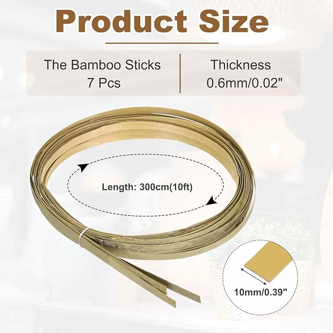 MECCANIXITY 7 Rolls Bamboo Strips - Image 2