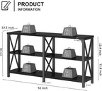 LVB Black Console Table, Modern Entryway Table - Image 2