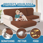 H.VERSAILTEX Sectional Couch Covers 6 Pieces Stretch Sofa Covers - Image 7