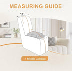 HDCAXKJ Reclining Sectional Couch Covers L Shape Recliner Sofa Middle Console - Image 2