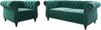 QHITTY 2 Piece Living Room Set, Sectional Chesterfield Sofa Chair Contemporary by QHITTYFurnitureLife