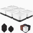 Bed Risers Heavy Duty, Adjustable Furniture Riser Blocks Lift 1.5, 4.3 inches by LiftLevelYourBed