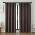 Simplebrand Ava Chocolate Blackout Curtains by Simplebrand