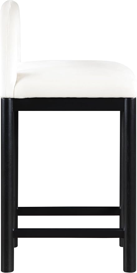 Meridian Furniture 11035Cream-C Conrad Collection Art Deco Counter Stool - Image 5