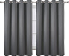 Frost Grey Thermal Blackout Curtains/52 x 54 Inch/Set of 2 Panels Room - Image 2