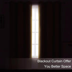 Mustard Yellow Thermal Blackout Curtains/38 x 63 Inch/Set of 2 Panels Room - Image 3